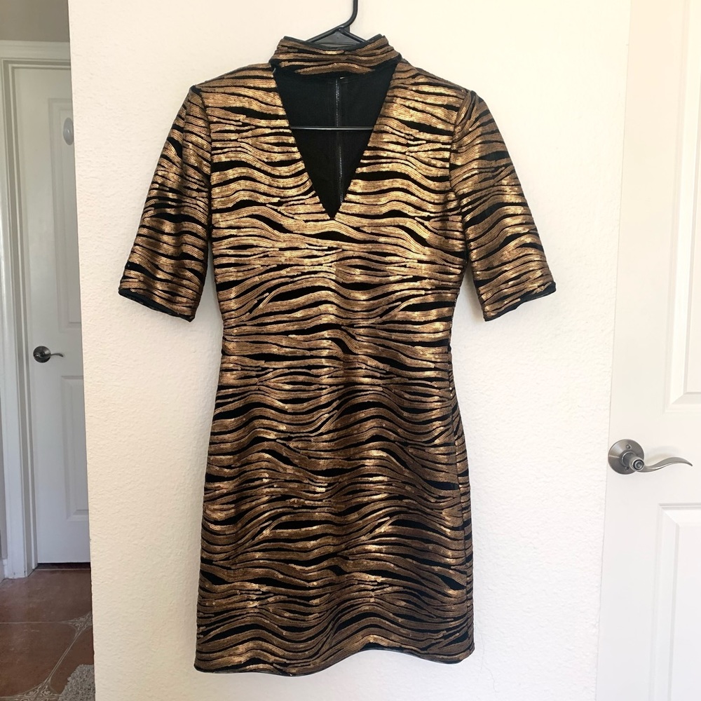 NWOT - Alice + Olivia Inka Sequin Dress, Glam Designer